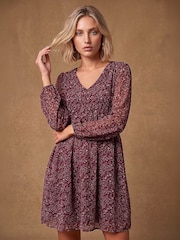 Roman Ditsy Print Smock-kjole - Bilde 1 av 4