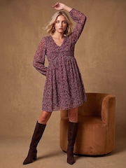 Roman Ditsy Print Smock-kjole - Bilde 2 av 4