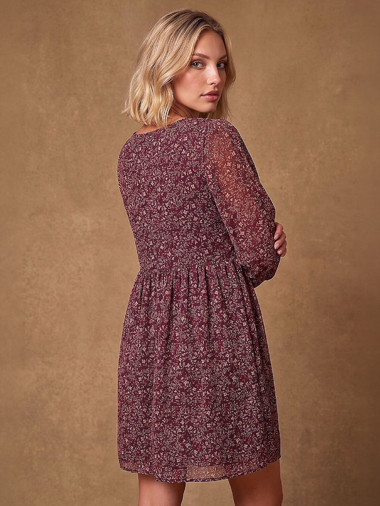Roman Ditsy Print Smock-kjole - Bilde 4 av 4