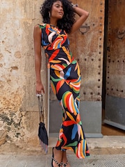 Never Fully Dressed Black Banana A-Symmetric Top - Image 1 of 3
