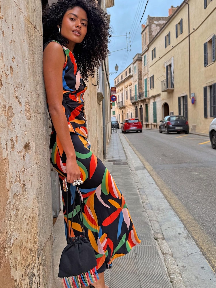 Never Fully Dressed Black Snake Print Dorris Skirt - Image 1 of 4