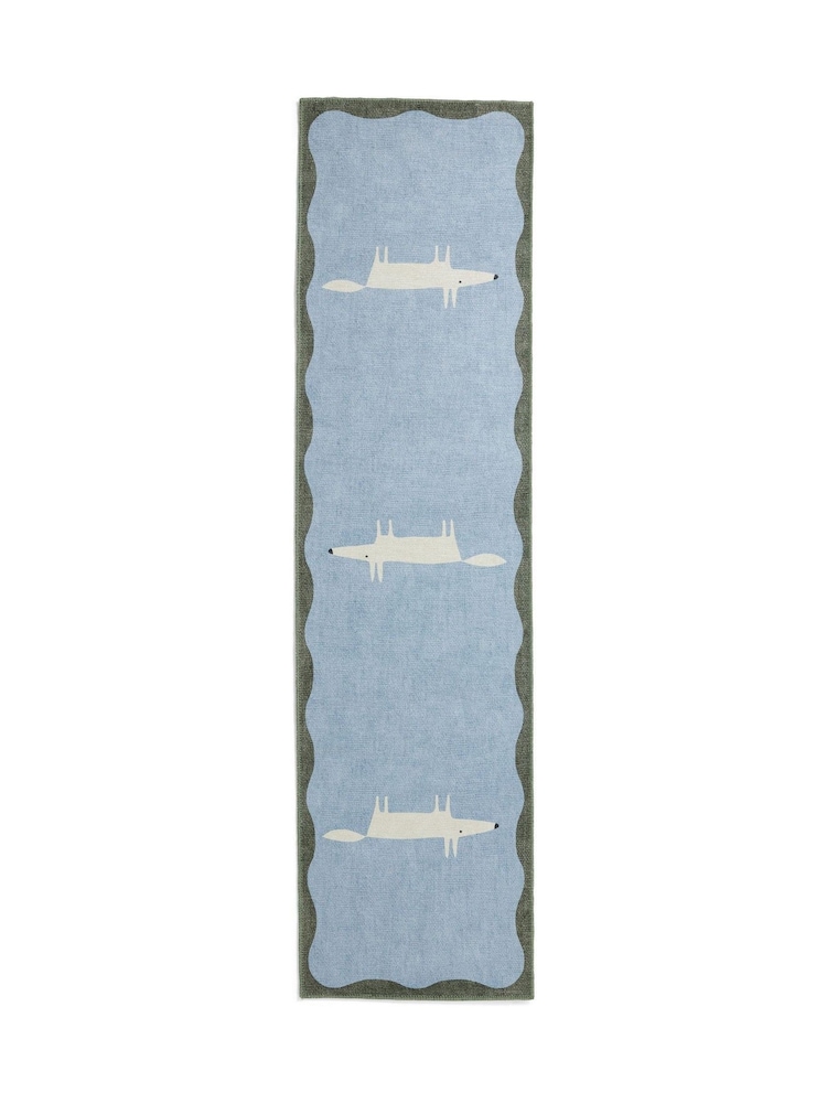Scion Blue/White Mr Fox Washable Runner - Image 2 of 4 Scion Blue/White Mr Fox Washable Runner - Image 2 of 4