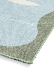 Scion Blue/White Mr Fox Washable Runner - Image 3 of 4