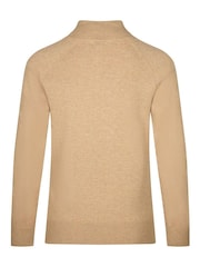 Golfino Cream Angelica Half Zip Knitted Golf Mid Layer Fleece - Image 5 of 7