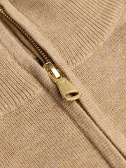 Golfino Cream Angelica Half Zip Knitted Golf Mid Layer Fleece - Image 6 of 7