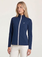 Golfino Navy Blue Gia Wind Protection Golf Jacket - Image 1 of 6