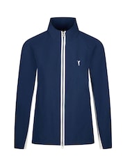 Golfino Navy Blue Gia Wind Protection Golf Jacket - Image 3 of 6