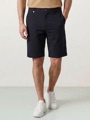Czarny - Golfino Birdie Light Techno Stretch Flat Front Bermuda Golf Shorts - Obraz 1 z 7