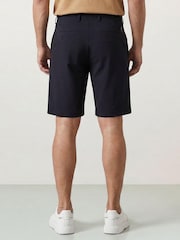 Czarny - Golfino Birdie Light Techno Stretch Flat Front Bermuda Golf Shorts - Obraz 2 z 7