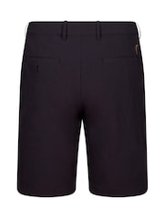 Czarny - Golfino Birdie Light Techno Stretch Flat Front Bermuda Golf Shorts - Obraz 5 z 7