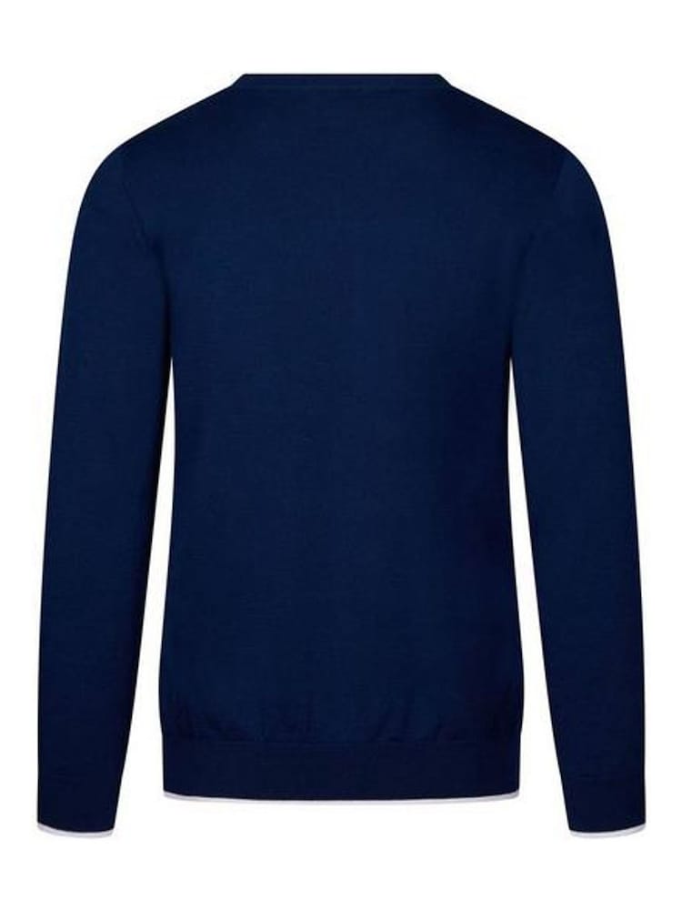 Golfino Blue Palermo V-Neck Golf Pullover Mid Layer Jumper - Image 2 of 4 Golfino Blue Palermo V-Neck Golf Pullover Mid Layer Jumper - Image 2 of 4