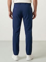 Niebieski - Golfino Birdie Light Techno Stretch Flat Front Golf Trousers - Obraz 2 z 7