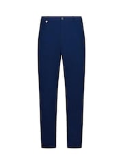 Niebieski - Golfino Birdie Light Techno Stretch Flat Front Golf Trousers - Obraz 4 z 7