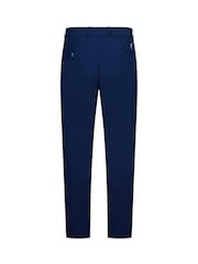 Niebieski - Golfino Birdie Light Techno Stretch Flat Front Golf Trousers - Obraz 5 z 7