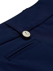 Niebieski - Golfino Birdie Light Techno Stretch Flat Front Golf Trousers - Obraz 6 z 7