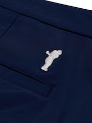 Niebieski - Golfino Birdie Light Techno Stretch Flat Front Golf Trousers - Obraz 7 z 7
