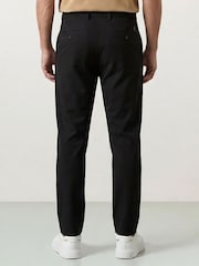 Czarny - Golfino Birdie Light Techno Stretch Flat Front Golf Trousers - Obraz 2 z 7