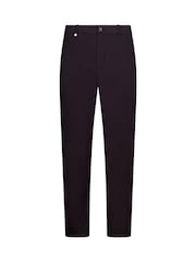 Czarny - Golfino Birdie Light Techno Stretch Flat Front Golf Trousers - Obraz 4 z 7