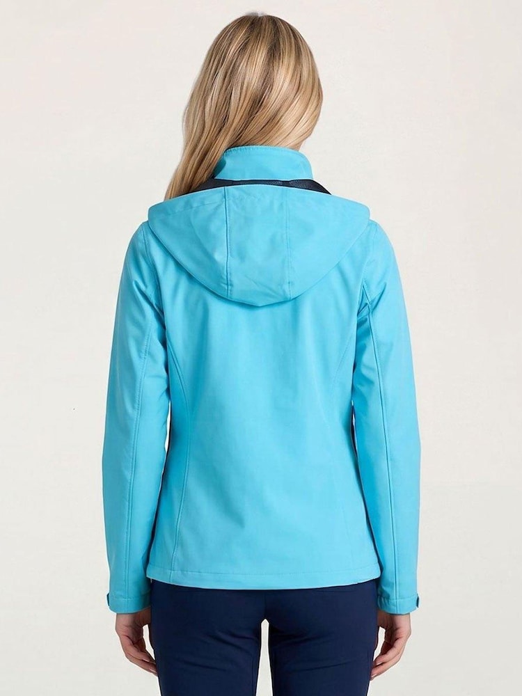 Golfino Blue Gianna Waterproof Full Zip Golf Rain Jacket - Image 2 of 7