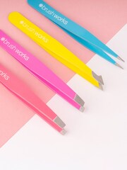 Brushworks HD 4 Piece Combination Tweezer Set - Image 1 of 1