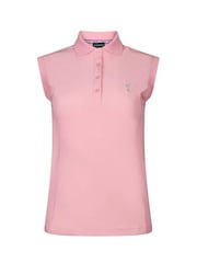Golfino Pink Marissa Sleeveless Performance Golf Polo Shirt - Image 1 of 4