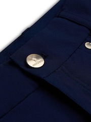 Albastru - Pantaloni de golf Golfino Sofia Light Techno Mulați/Elastici 7/8 - Imaginea 6 din 7