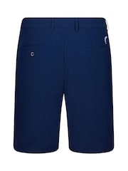 Granatowy - Golfino Birdie Light Techno Stretch Flat Front Bermuda Golf Shorts - Obraz 5 z 7