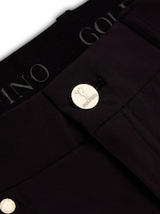 Negru - Pantaloni de golf Golfino Sofia Light Techno Mulați/Elastici 7/8 - Imaginea 6 din 7