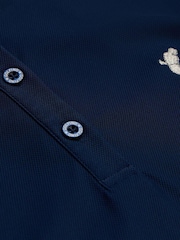 Golfino Blue Marissa Sleeveless Performance Golf Polo Shirt - Image 6 of 7