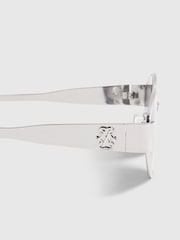 Ασημί - River Island Cat Eye Slim Sunglasses - Εικόνα 3 του 4