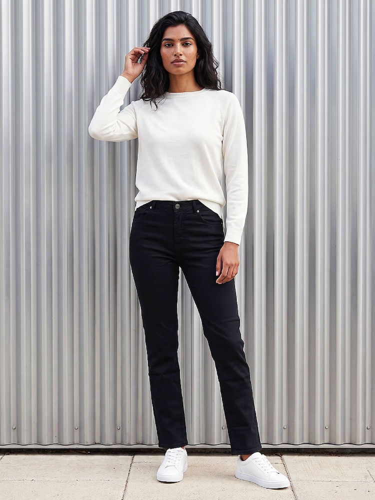 Černý - Strečové džíny Roman s úzkými nohavicemi - Obrázek 2 z 4