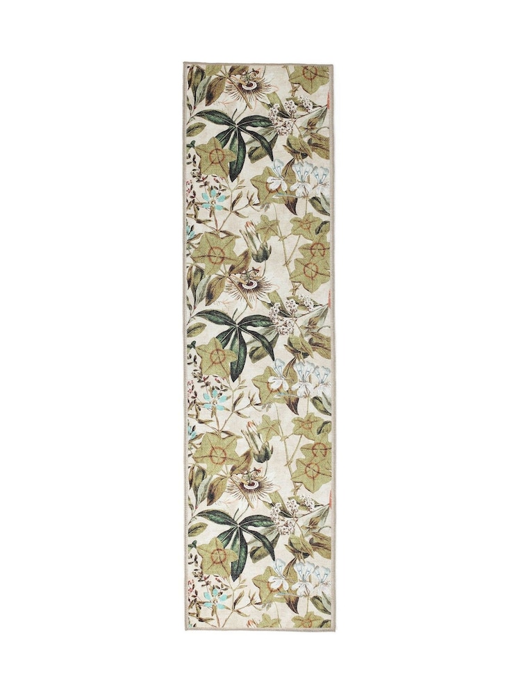Clarke and Clarke Peaches & Cream Passiflora Washable Runner - Image 2 of 4