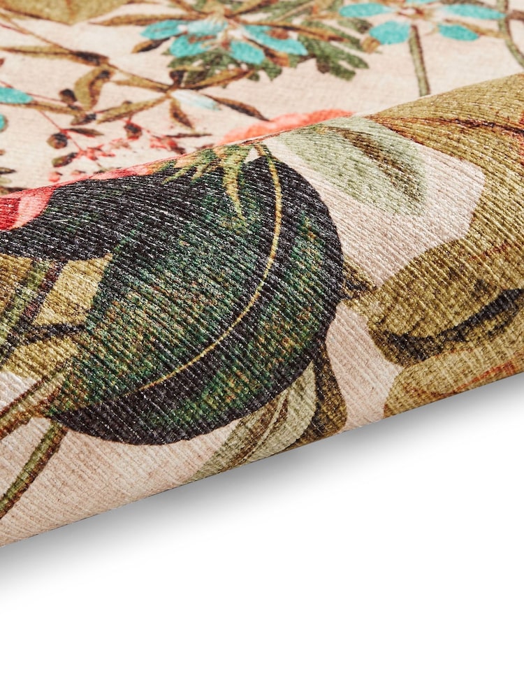 Clarke and Clarke Peaches & Cream Passiflora Washable Runner - Image 4 of 4