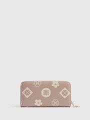 Porte-monnaie zippé River Island Monogram en relief - Image 2 sur 5