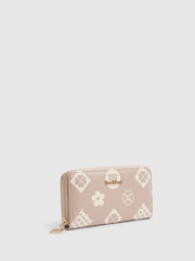 Porte-monnaie zippé River Island Monogram en relief - Image 3 sur 5