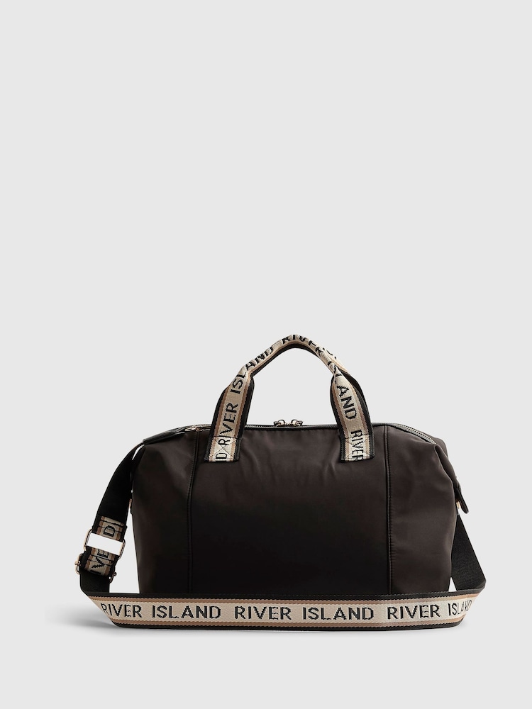 River Island Black Zip Front Cabin Bag - Image 2 of 6