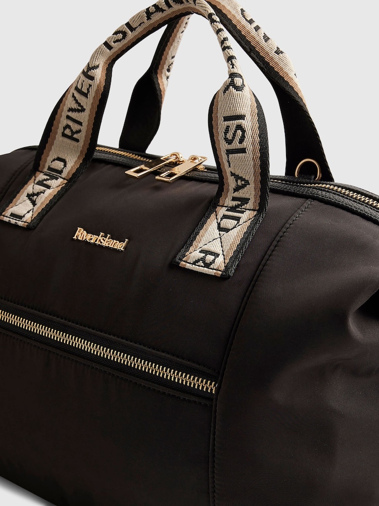 River Island Black Zip Front Cabin Bag - Image 6 of 6