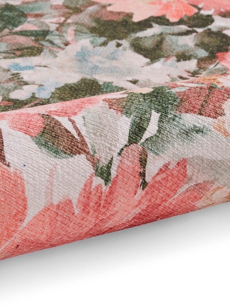Clarke and Clarke Spring Pink Tahiti Washable Runner - Image 4 of 4