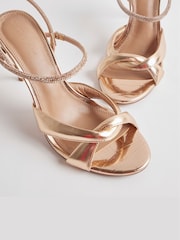 Sandales à talons torsadés et à brides ornées de River Island - Image 5 sur 5
