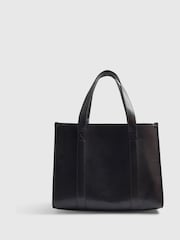 River Island Black Debossed Shopper Tote Bag - Image 3 of 5