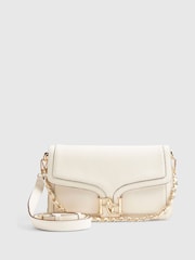 River Island Logo Flap Front Shoulder Bag - 画像 1 / 6