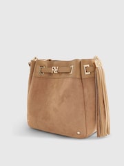 River Island Faux Suede Tassel Bucket Bag - Imagem 5 de 6