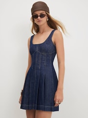 River Island Sleeveless Corset Denim Mini Dress - Bild 2 von 4