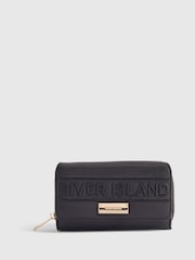 River Island Black Nylon Logo Purse - Image 1 of 5