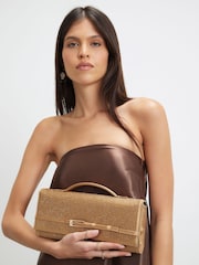 River Island Gold Embellished Shoulder Bag - Image 1 of 6