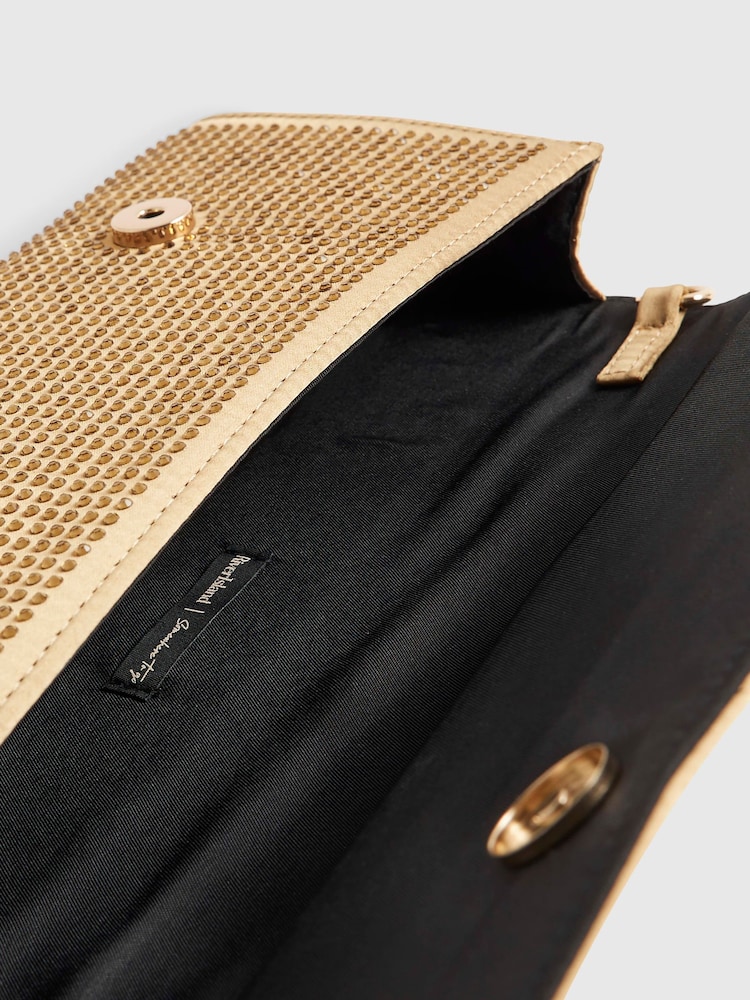 River Island Gold Embellished Shoulder Bag - Image 6 of 6