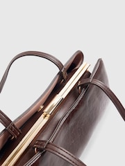 River Island Red Metal Frame Shoulder Bag - Image 5 of 5