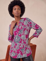 Roman Pink Floral Puff Print Jersey Shirt - Image 1 of 4