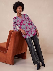 Roman Pink Floral Puff Print Jersey Shirt - Image 2 of 4