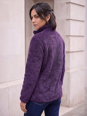 Roman Purple Sherpa Fleece Jacket - Image 3 of 4